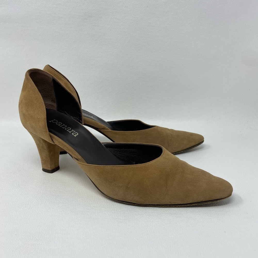 Panara Brown Suede Heel Pumps, Women’s Size EU 38